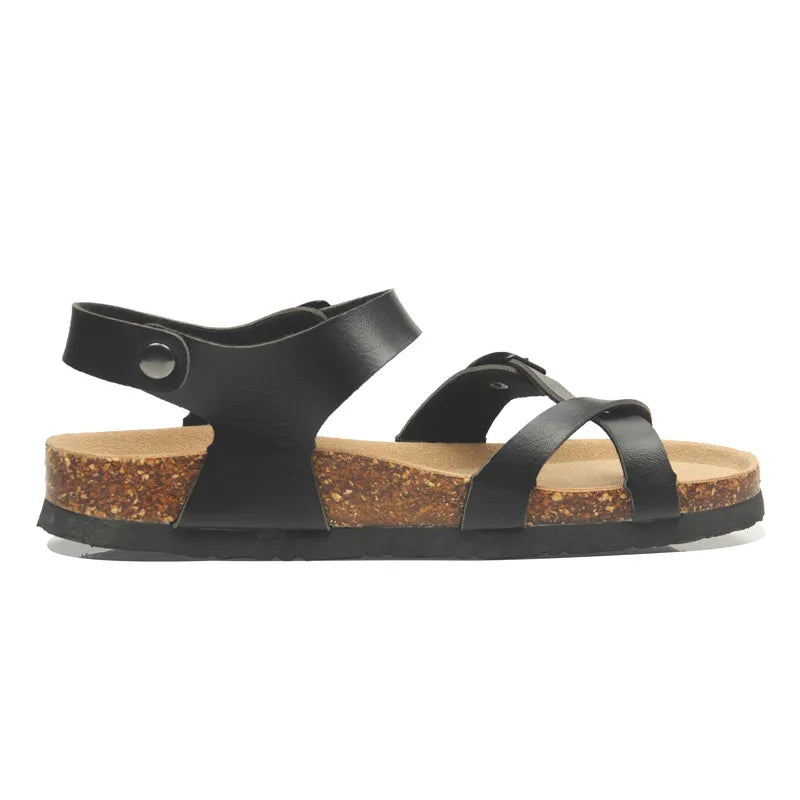 Fashion Casual Cork Sandals for Women | Summer Beach Gladiator Shoes