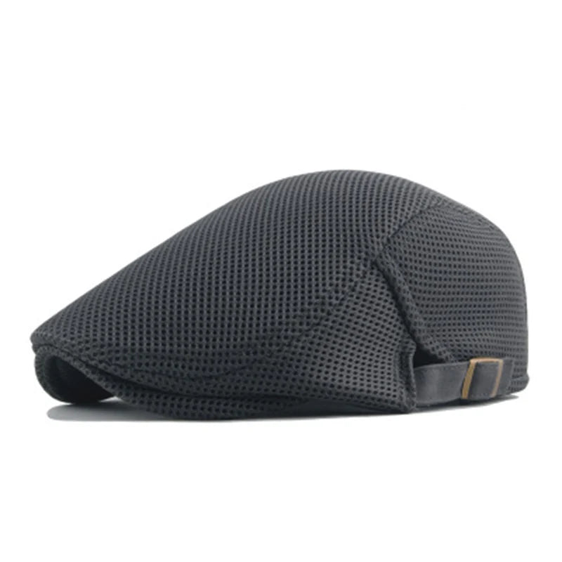 Men's Adjustable Mesh Newsboy Caps | Trendy Spring & Summer Style