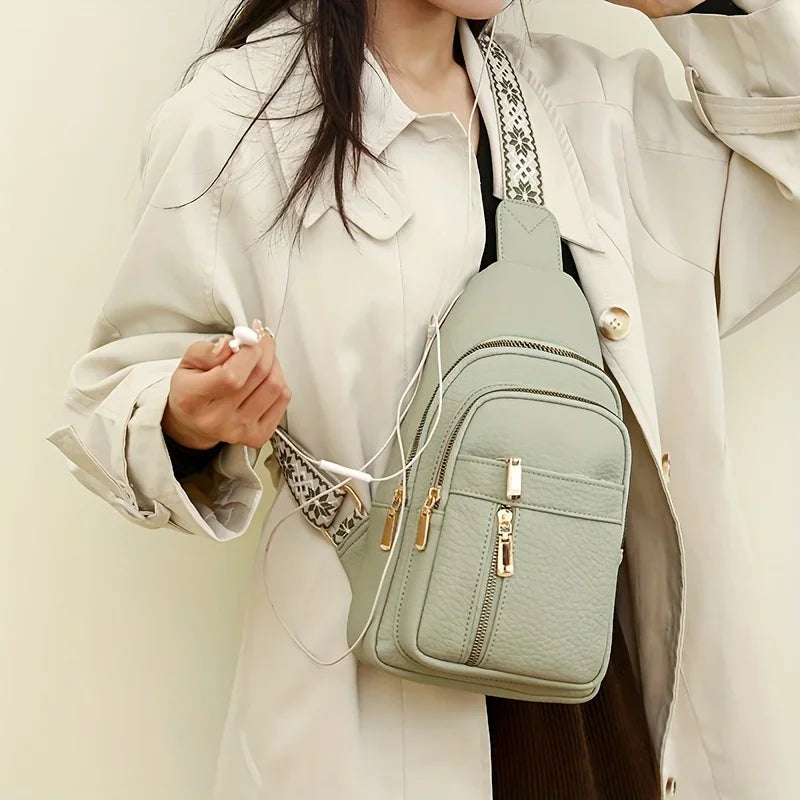 Multifunctional Retro Chic PU Leather Crossbody Bag | Versatile Design