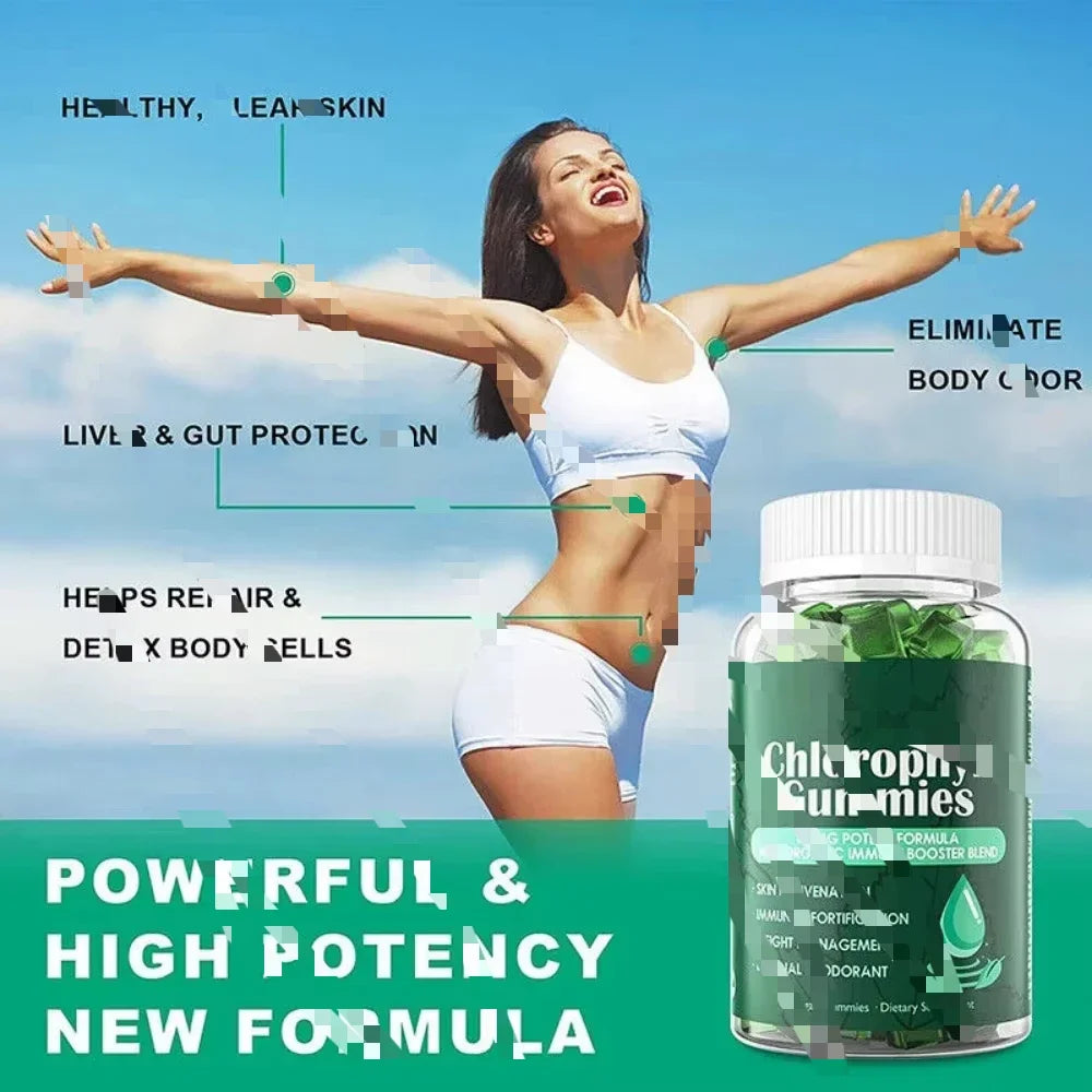 Sugar Free Chlorophyll Gummies with Unfiltered ACV - Health Boost