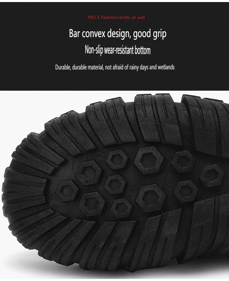 Men's Casual Breathable Mesh Shoes | Non-slip Thick Sole Comfort