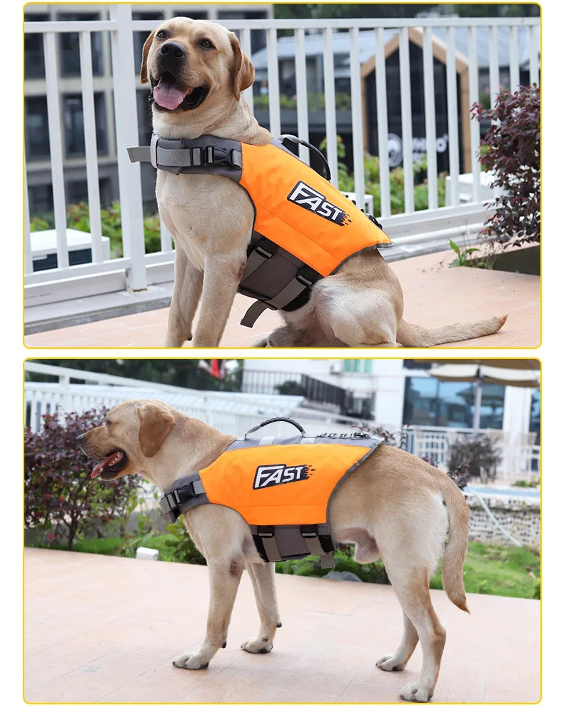 Best Pet Swimming Life Jacket | Adjustable Reflective Dog Vest