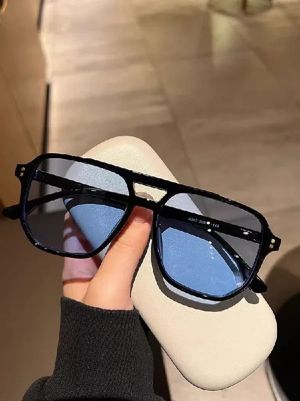 Vintage Unisex Big Sunglasses | Retro UV400 Square Shades