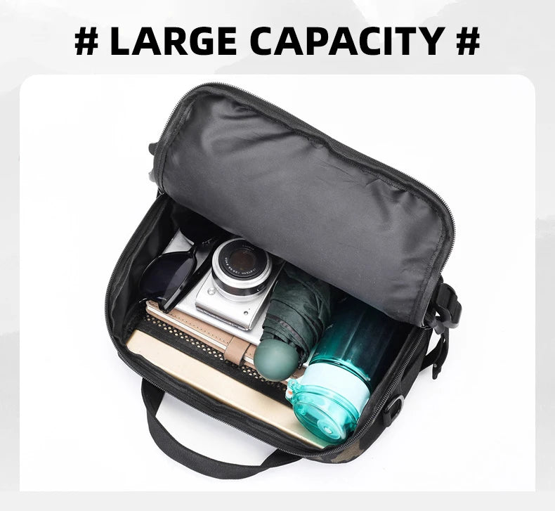 Bolso cruzado táctico para hombre | Perfecto para viajes y uso al aire libre