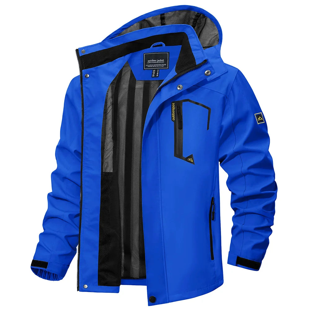 Chaqueta Impermeable Ligera para Hombre | Cortavientos Versátil para Exteriores
