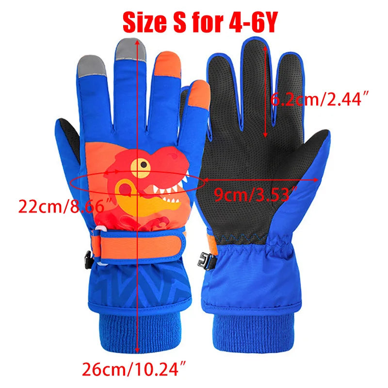 Thick Baby Winter Gloves | Waterproof Coral Fleece Kid Mittens