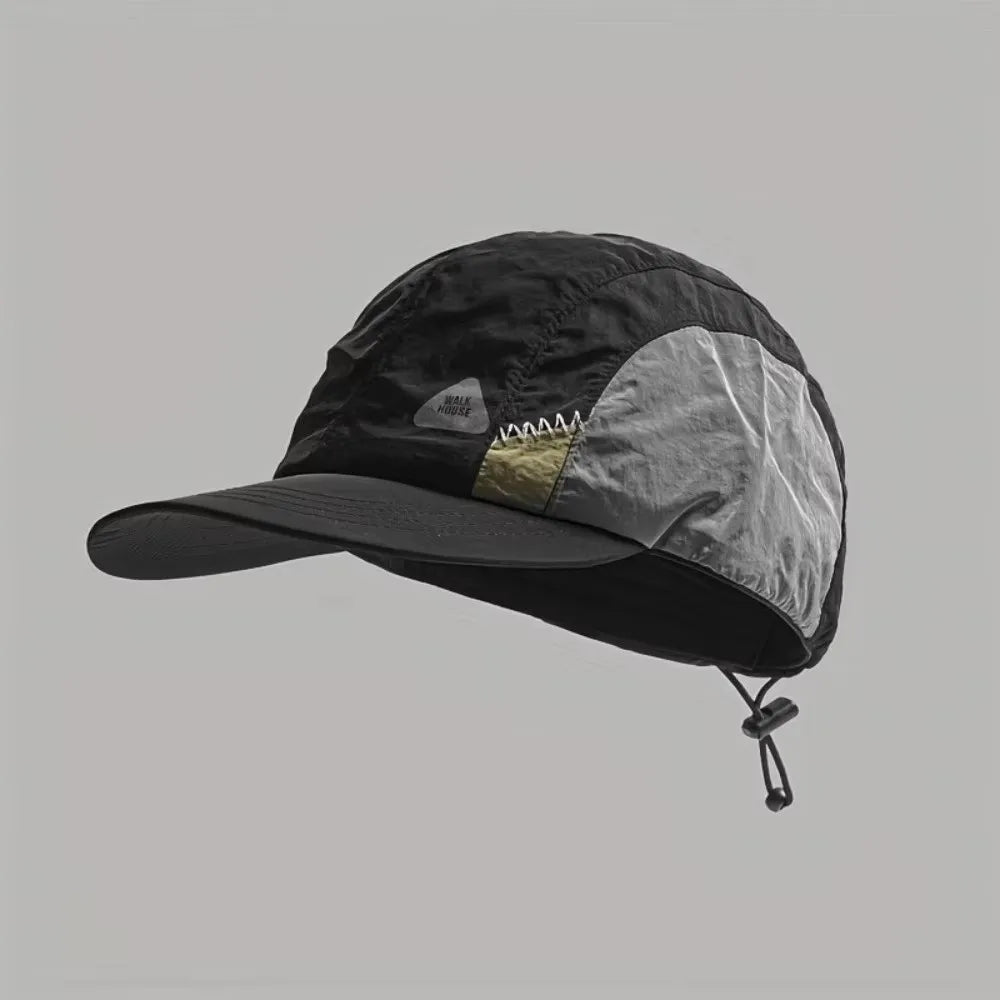 Color Matching Baseball Cap Summer Thin Breathable Quick-drying Hat Flat-brimmed Casual Sun Protection Caps Men and Women