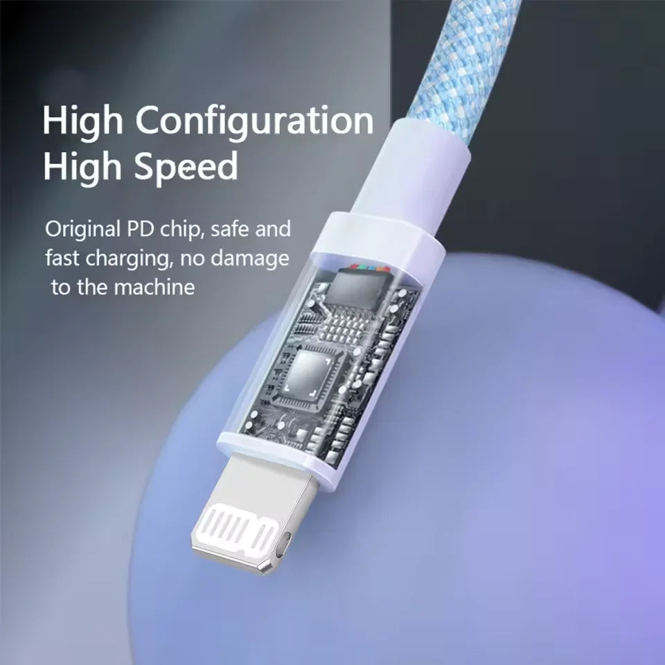 20W USB-C Fast Charging Cable for iPhone & iPad Devices