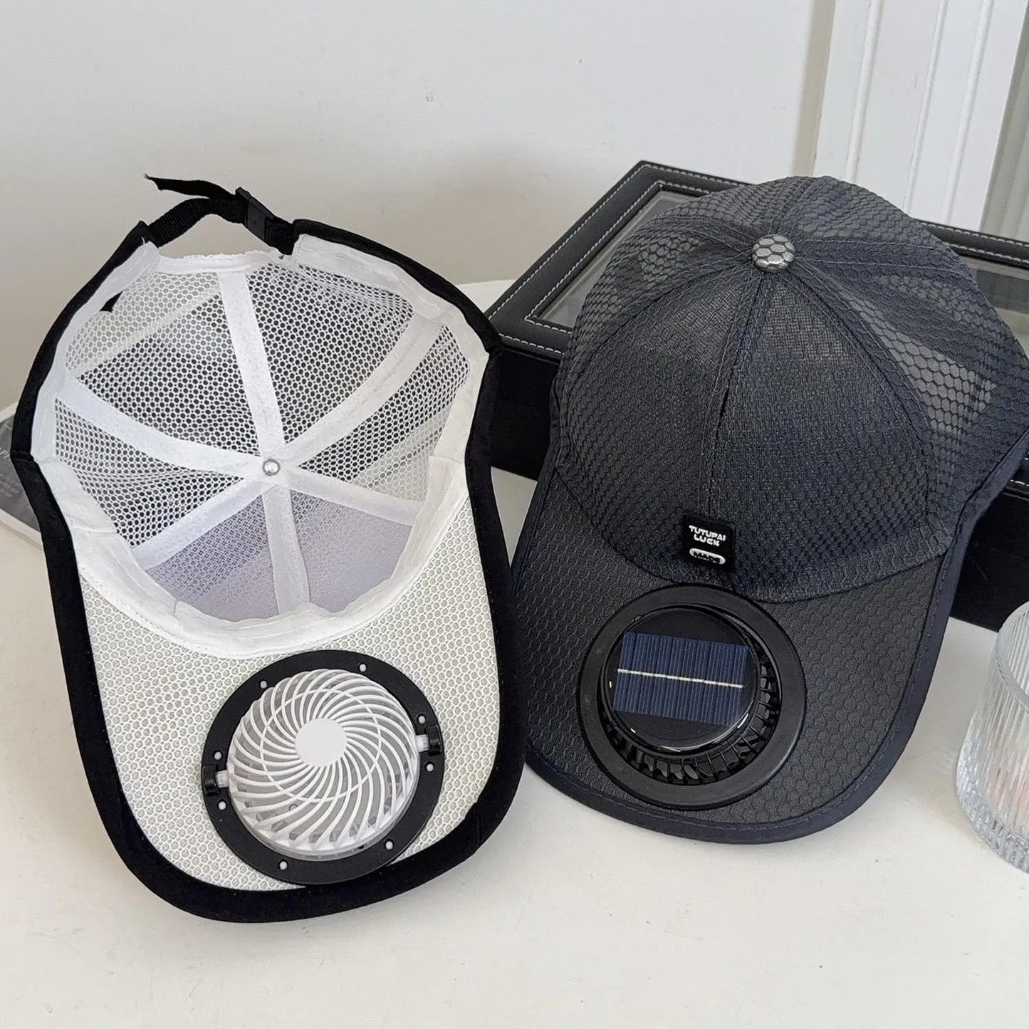 Breathable Mesh Cap with USB Fan | Summer Outdoor Sun Protection