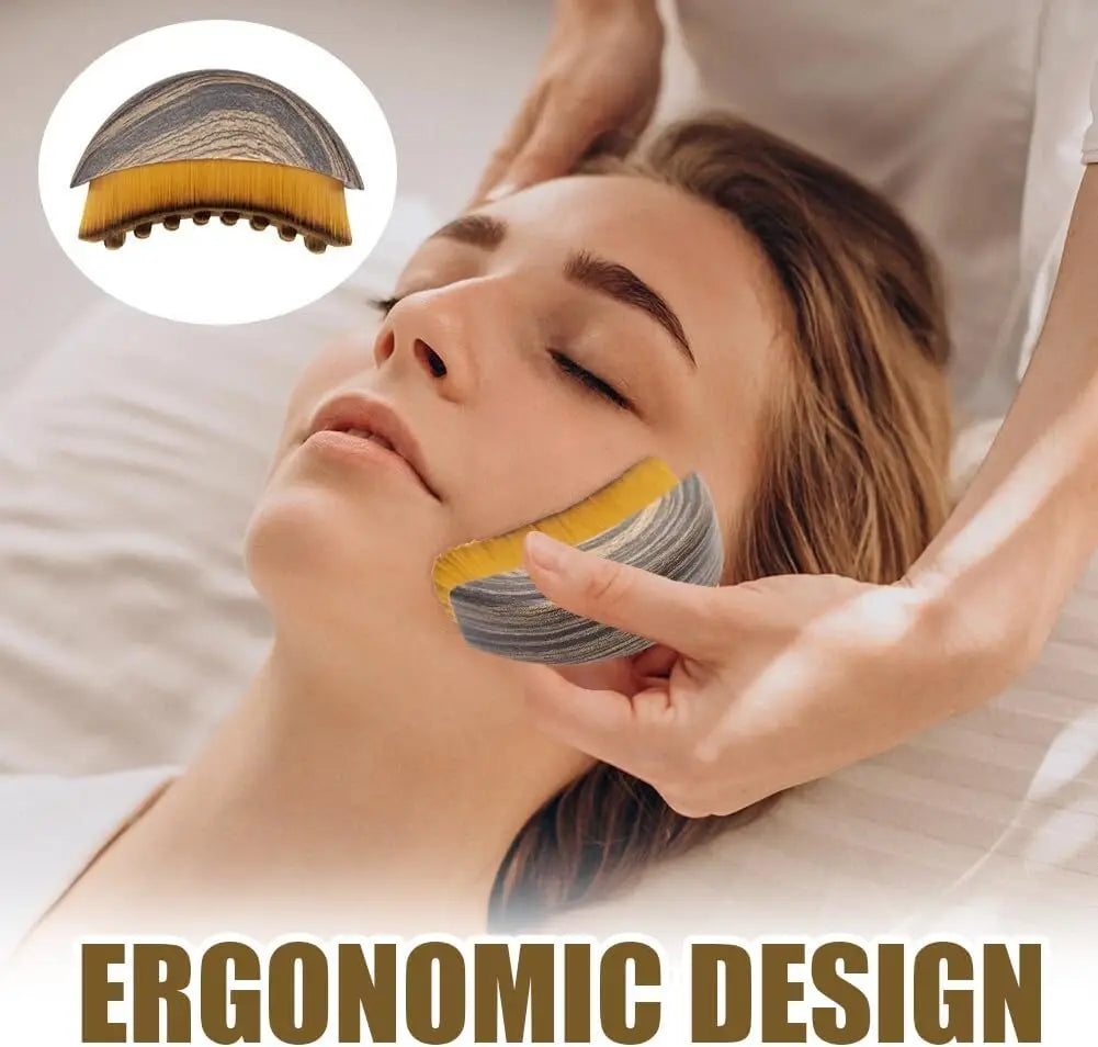 Lymphatic Contour Face Brush | Stress-Relief Tool for Radiance
