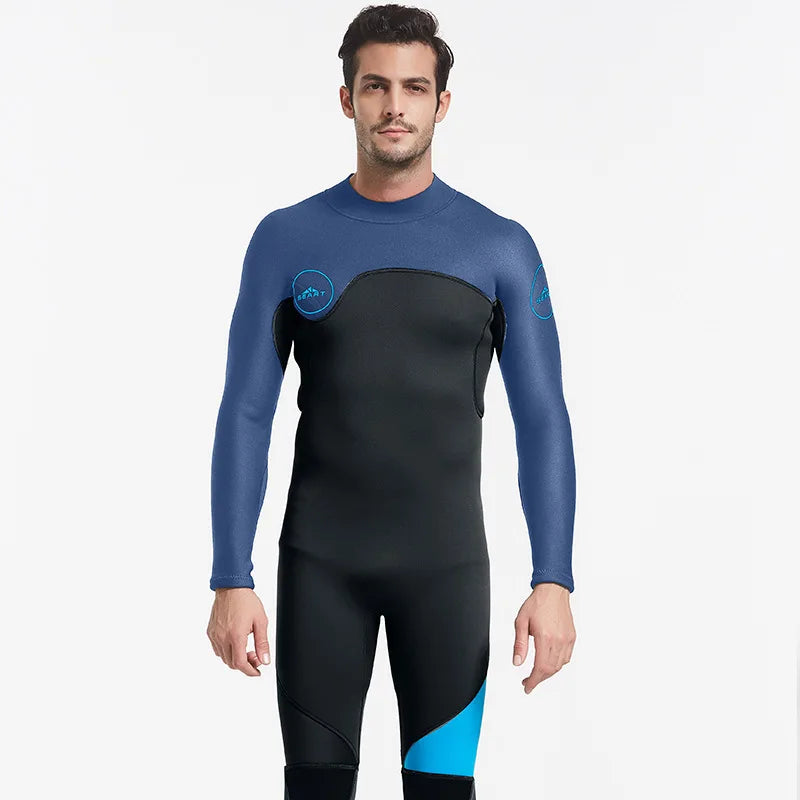 3mm Neoprene Full Sleeve Wetsuit for Men | Perfect for Water Sports