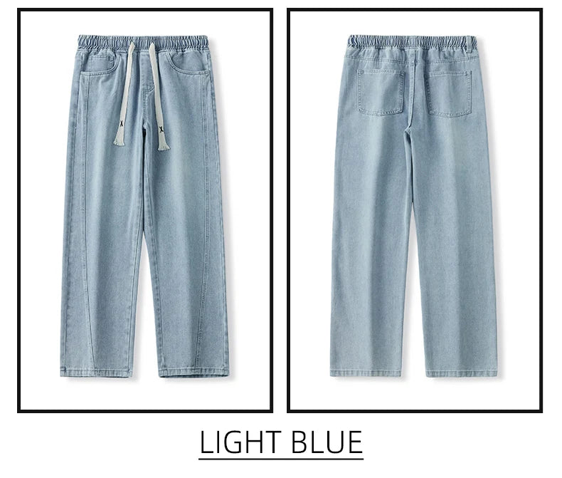 Men's Distressed Wide Leg Jeans | Casual Autumn Winter Style