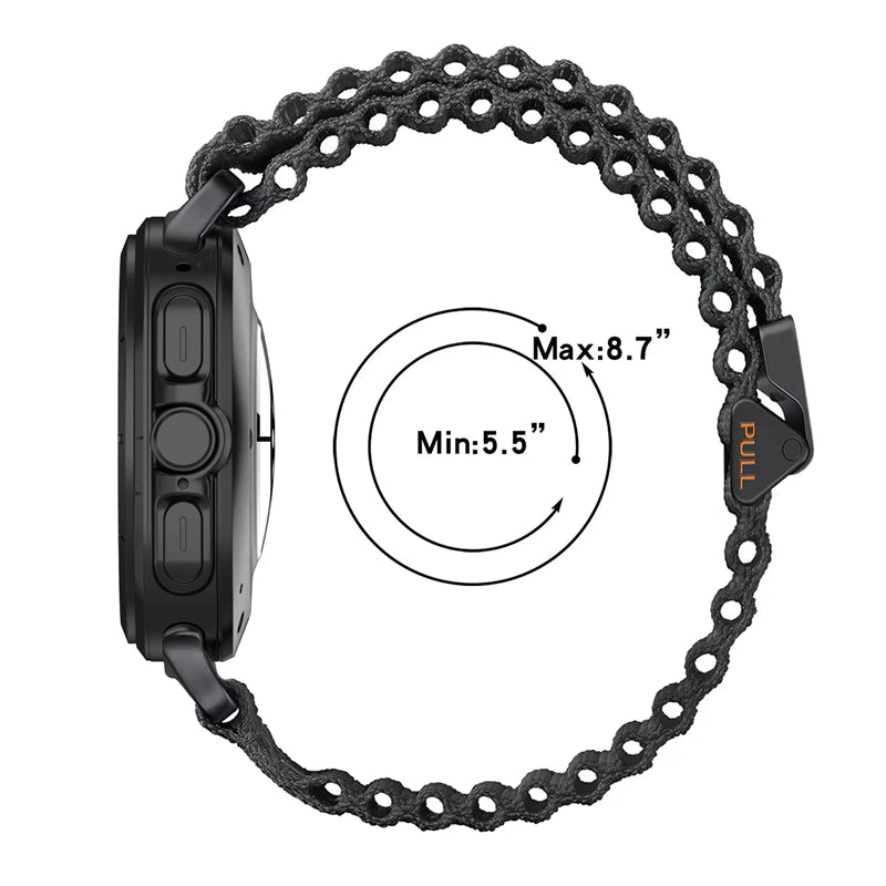 Sports Trail Band for 47mm Smartwatch | Durable Nylon Loop Strap