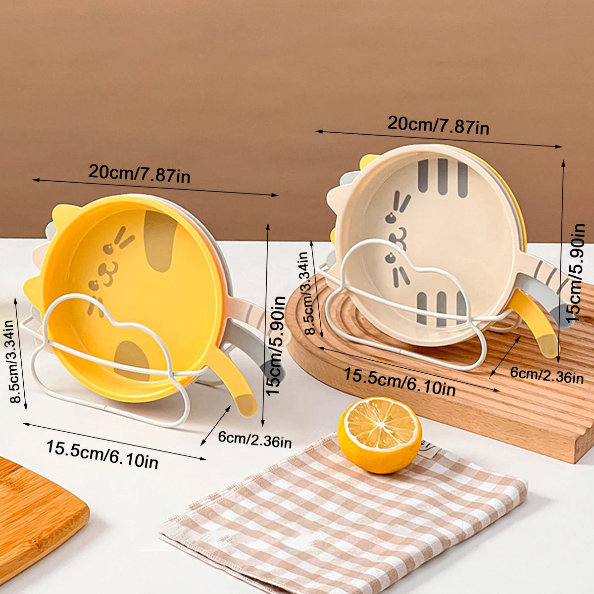 Cute Cat Pattern Dessert Plate | Reusable Kitchen Tableware