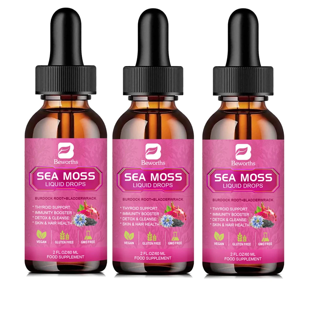 Organic Sea Moss Liquid Drops | Enhance Immunity & Vitality