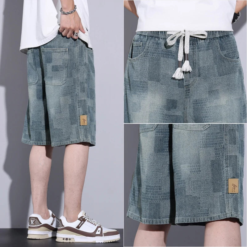 Casual Men's Baggy Denim Shorts | Summer Fashion Streetwear
