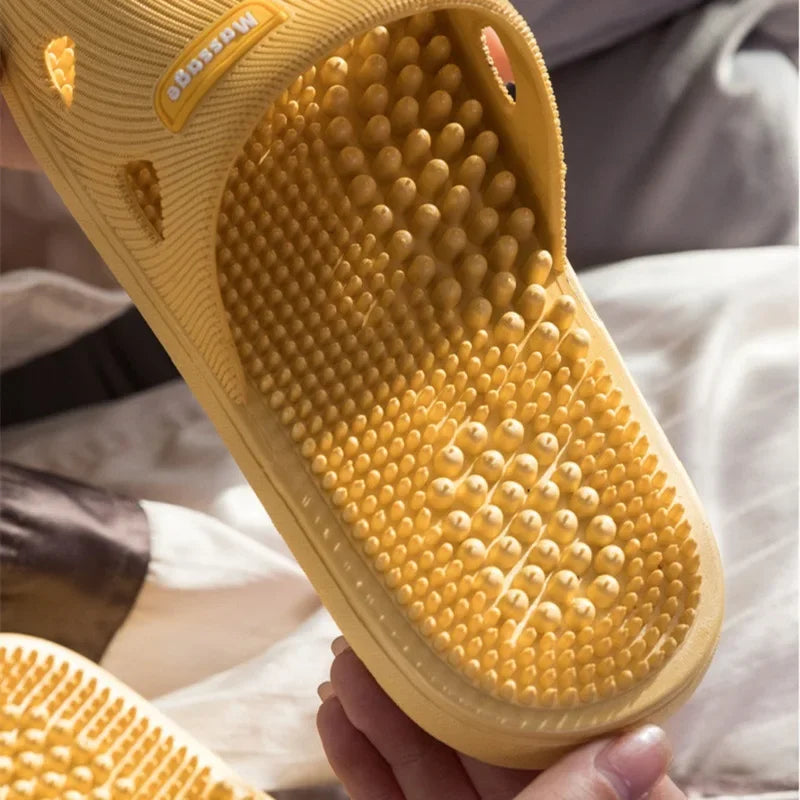 Women & Men Massage Slippers | Soft Non-Slip Indoor Slides