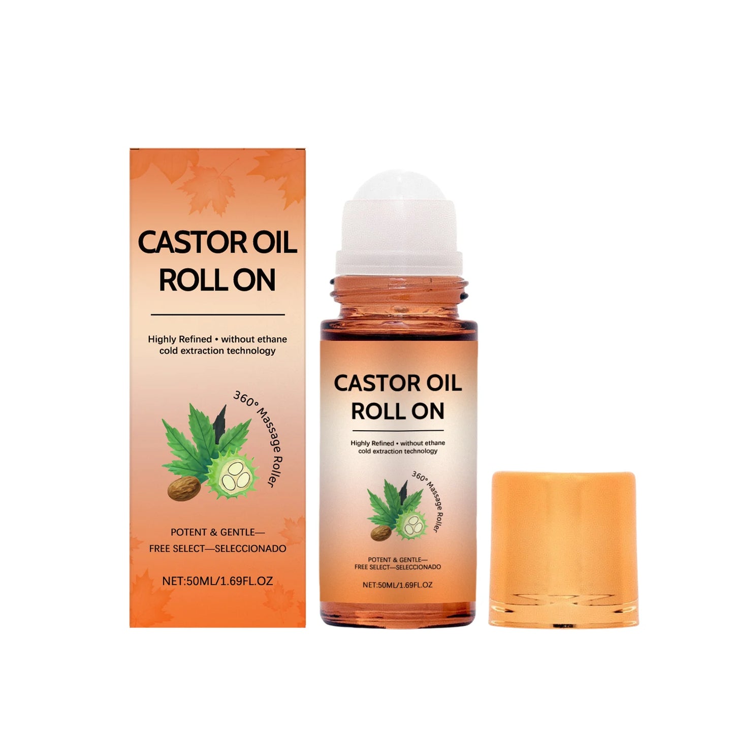Castor Oil Care Roller Ball | Nourishing Hydration for Dry Skin