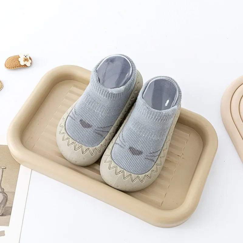 Cute Cartoon Baby Socks Shoes | Soft Rubber Sole for First Walkers