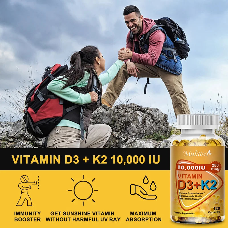 Calcium Magnesium D3K2 Capsules | Support Bone & Muscle Health