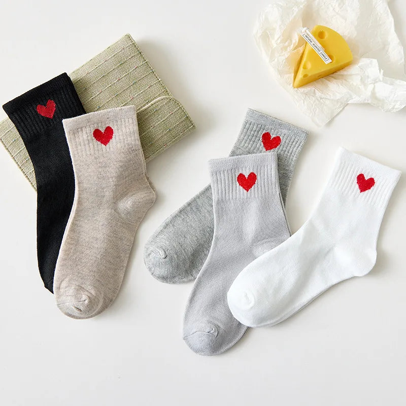 Cute Women Fruit Print Socks Set | Kawaii Casual Accessories
