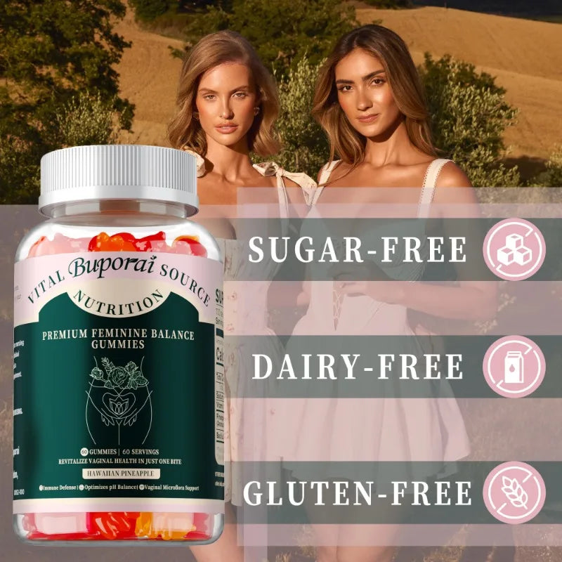 Premium Feminine Balance Gummies | Support Digestion and Immunity
