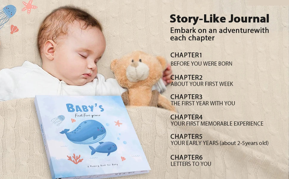 Personalized Baby Memory Book | Cherish Your Newborn's Journey