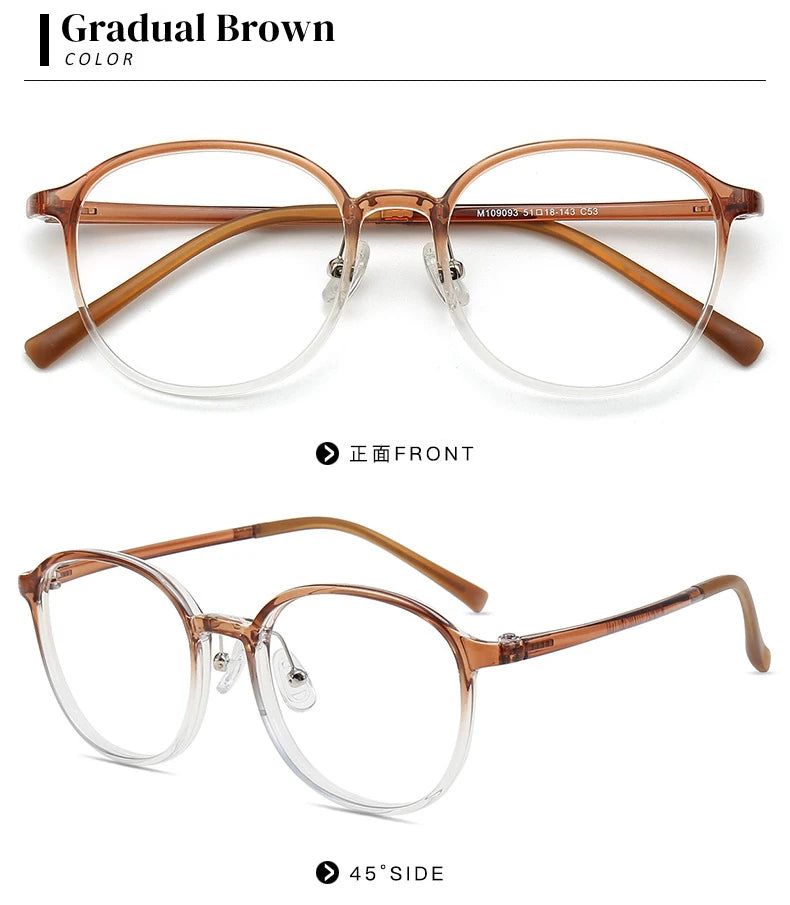 Anti Blue Light Photochromic Prescription Glasses | Retro Round Frames 2026