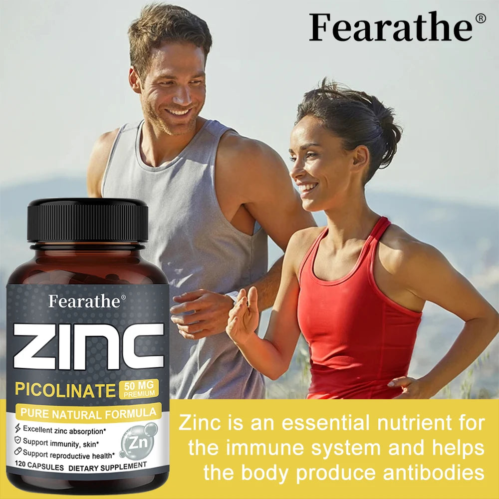 High Potency Zinc Supplement - Immune Support & Healthy Skin