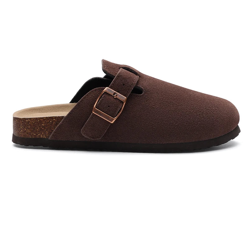 Comfortable Arch Support Suede Clogs for Home and Outdoor