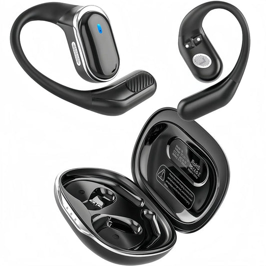Bluetooth Wireless Earphones with Mic | Comfortable Air Conduction Design