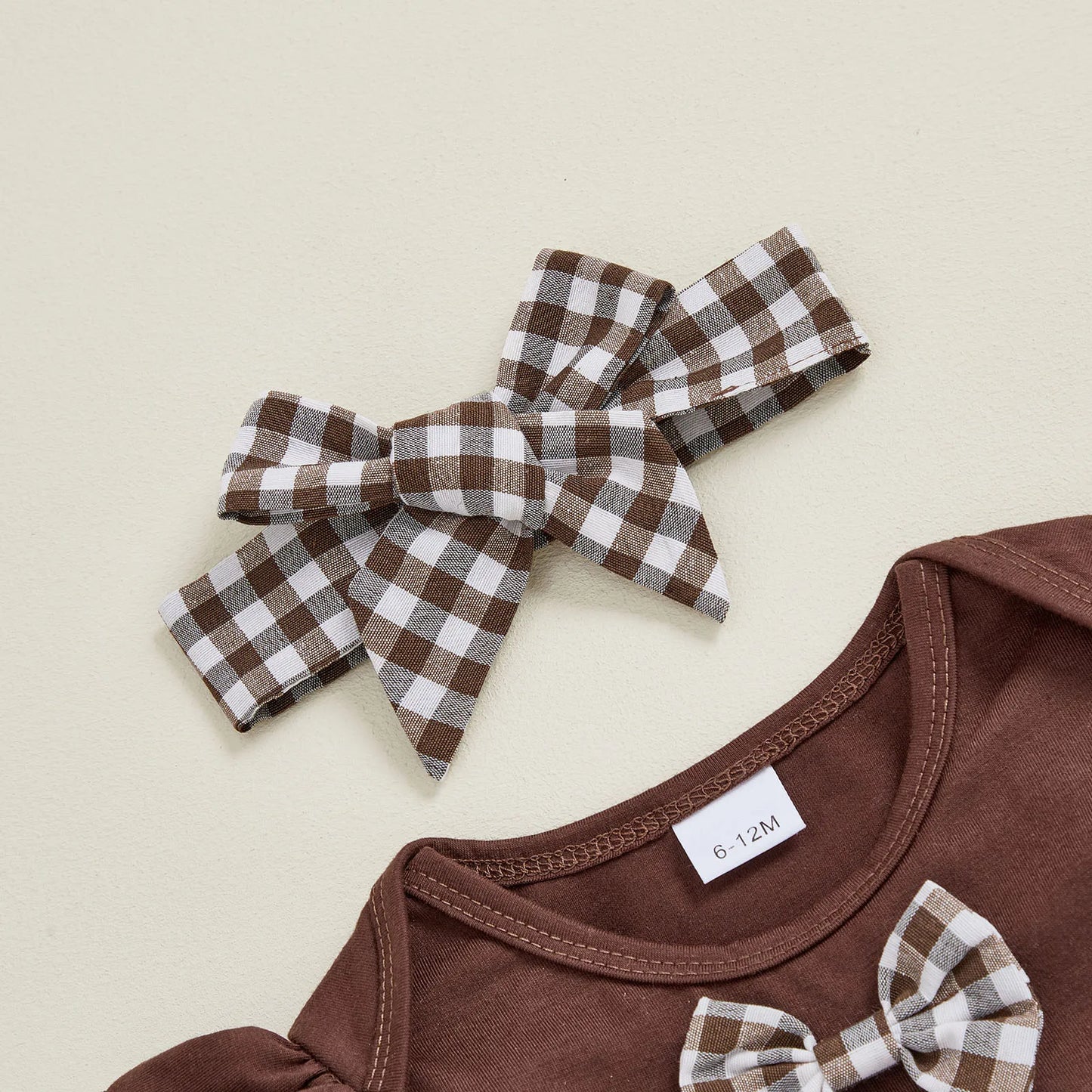 Adorable Baby Girl Football Embroidery Outfit | 3-Piece Set