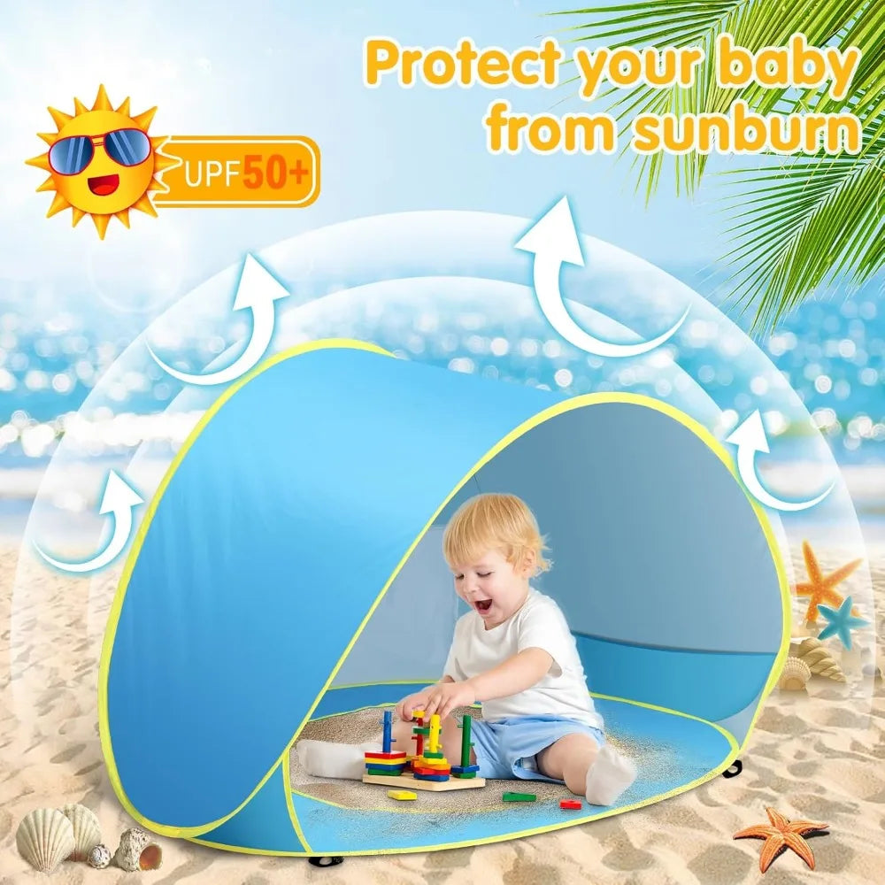 Portable Beach Shade Tent for Infants | UV Protection & Easy Setup