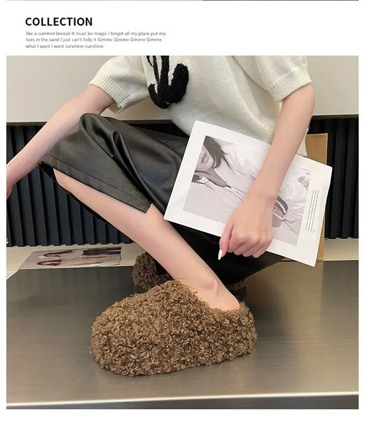 Warm Plush Velvet Slippers | Cozy Lightweight Home Footwear