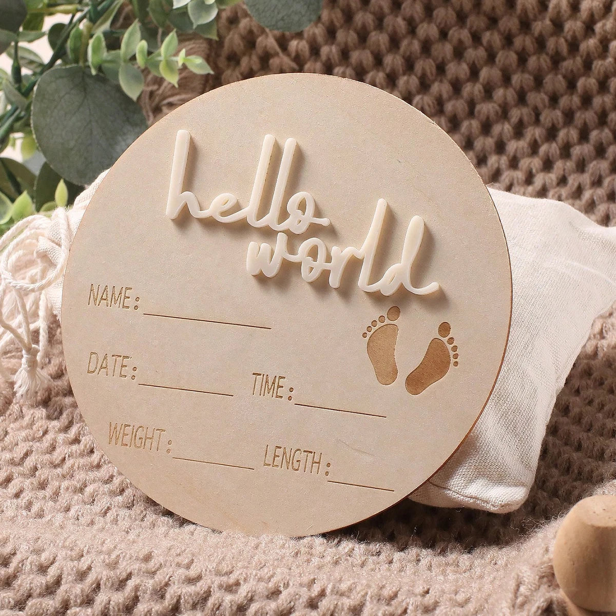 Newborn Baby Photo Props | Cute Wooden Photography Ideas