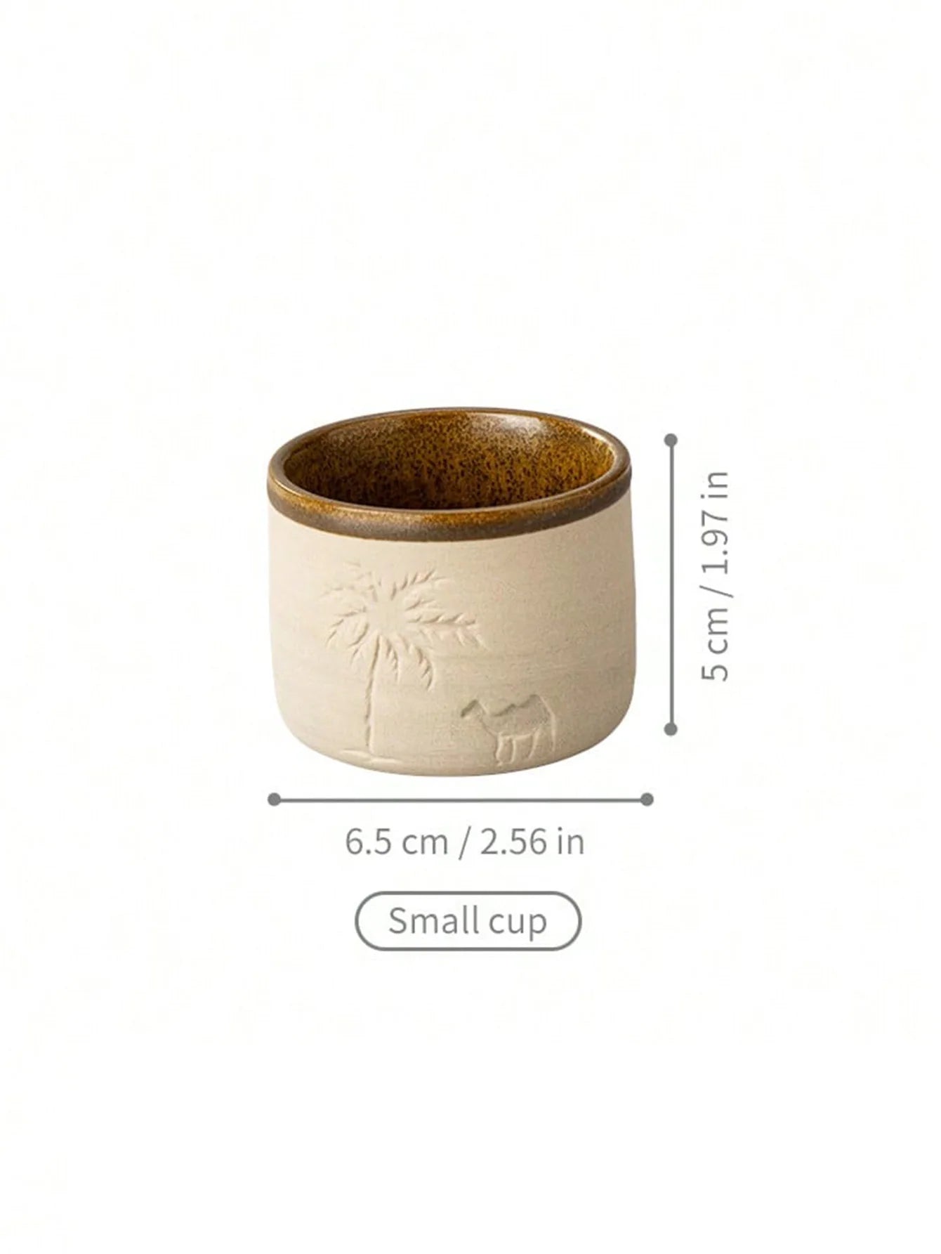 Desert Camel & Palm Tree Ceramic Coffee Mug | Unique Home Decor