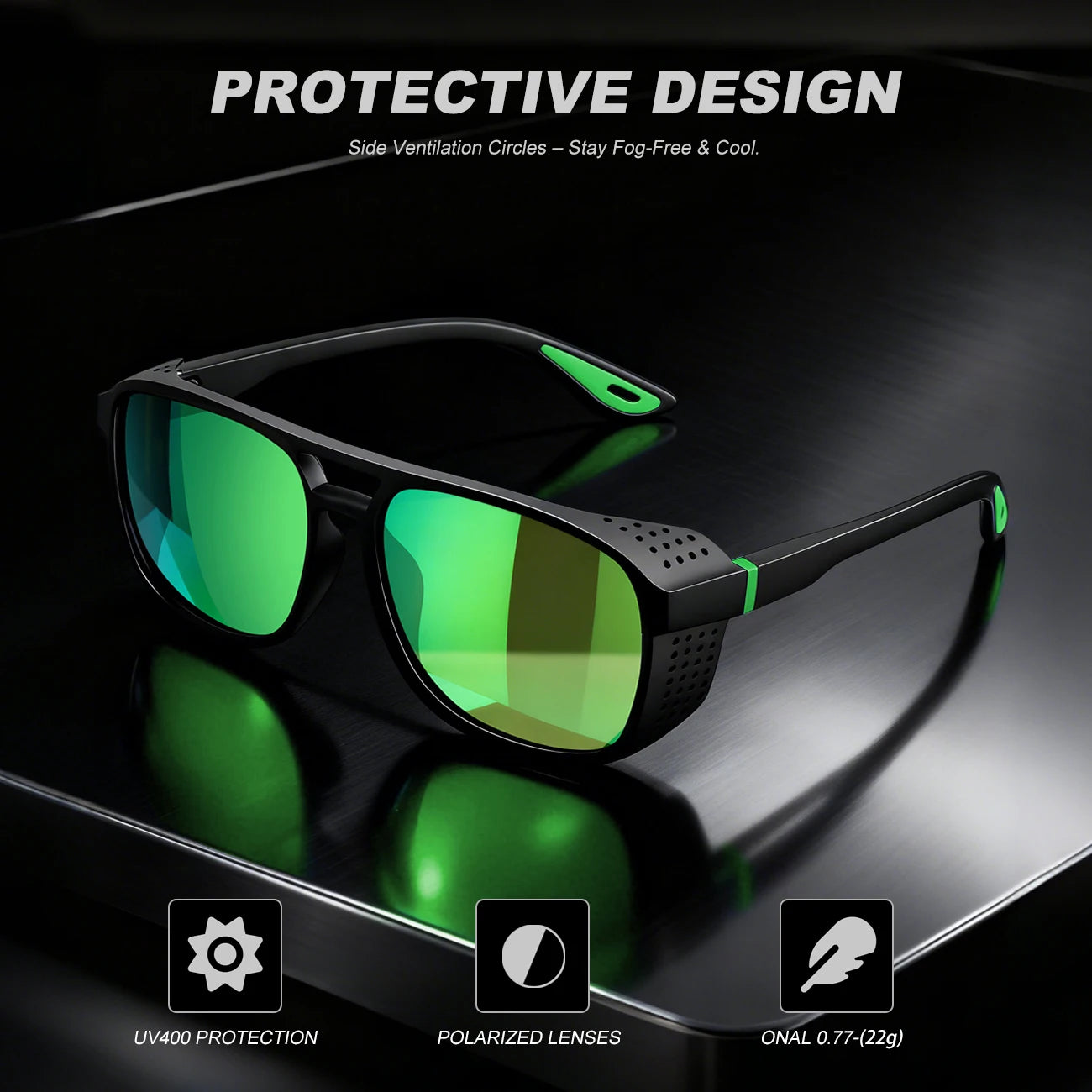 Polarized Sports Sunglasses | Lightweight UV400 Protection for Outdoor Fun