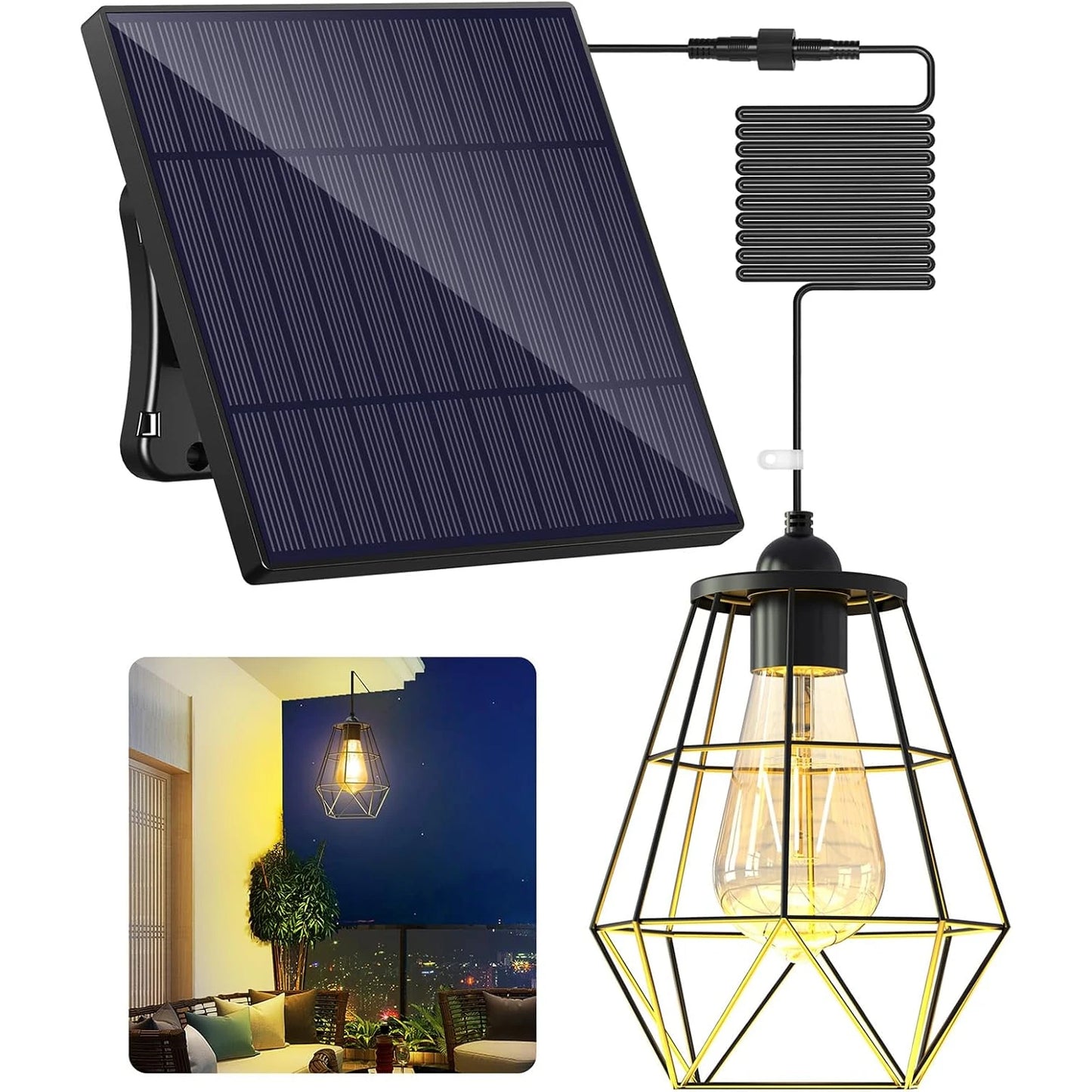 Solar Pendant Light | Elegant Solar Shed Lighting for Your Garden
