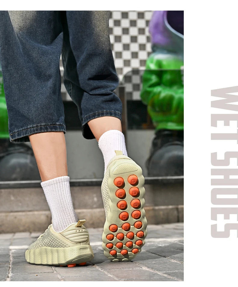 Men's Casual Thick Sole Sneakers | Breathable Summer Walking Shoes
