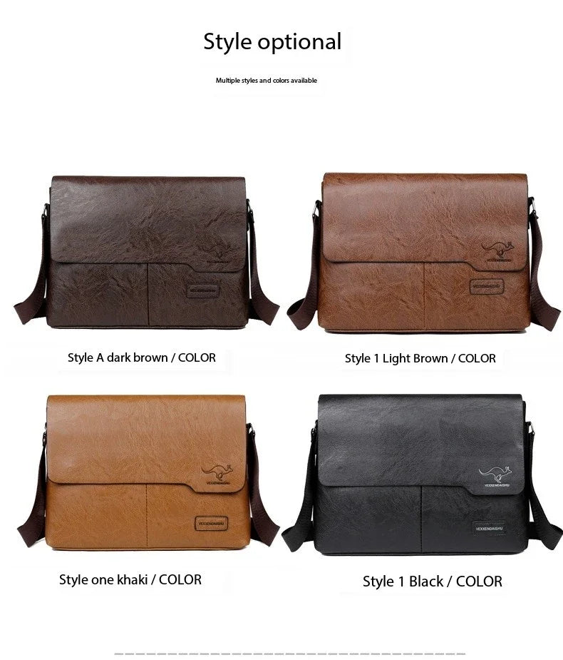 Stylish PU Leather Business Shoulder Bag | Ideal for Professionals
