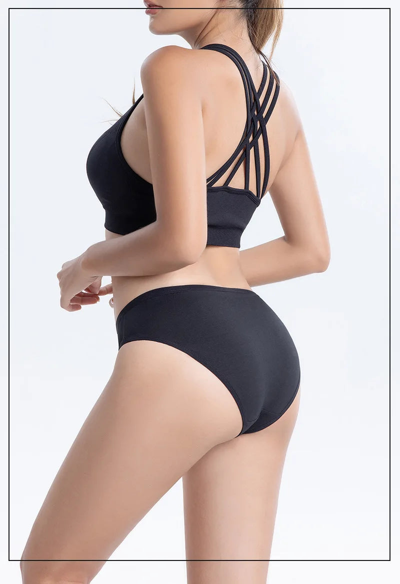 6pcs Women's Soft Cotton Middle-Waisted Briefs | Comfortable Underwear