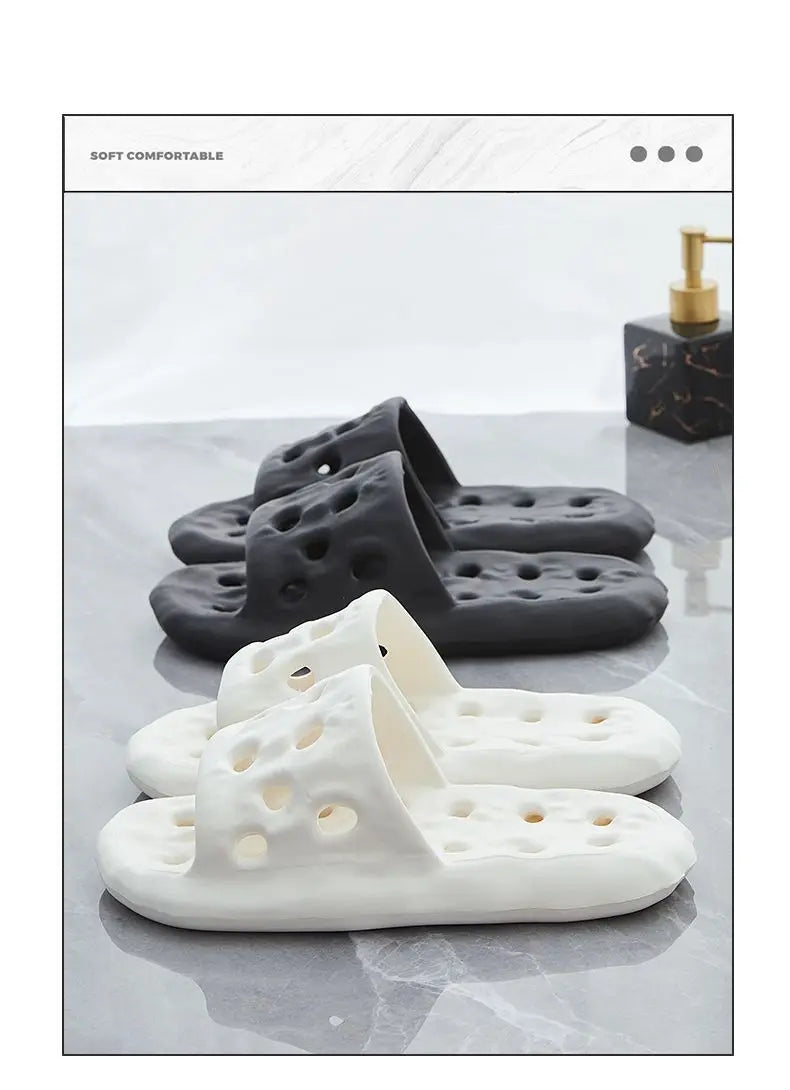 Women's Hollow-Out Quick-Dry Bathroom Slippers | Comfortable Slides