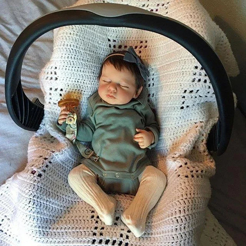 Muñeca bebé reborn de 49 CM realista | Tacto suave y detalles realistas
