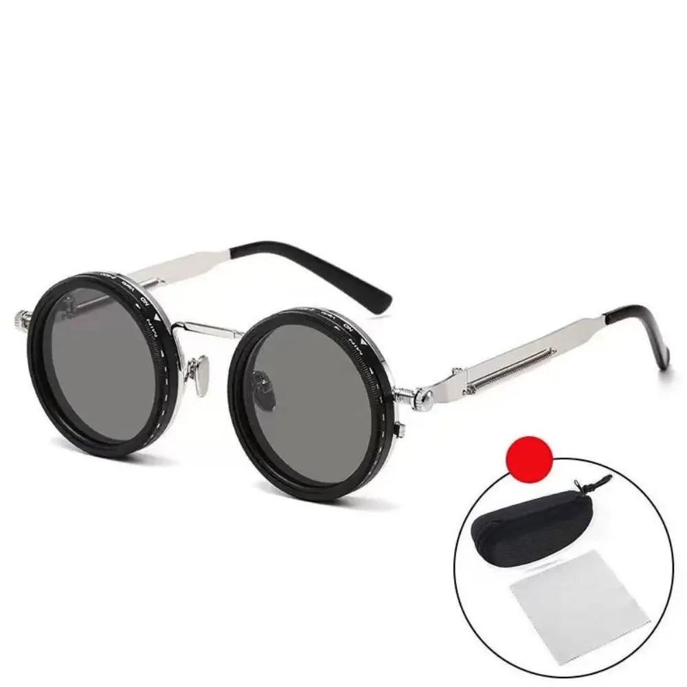 Retro Adjustable Dimming Sunglasses | 9-Level UV Protection