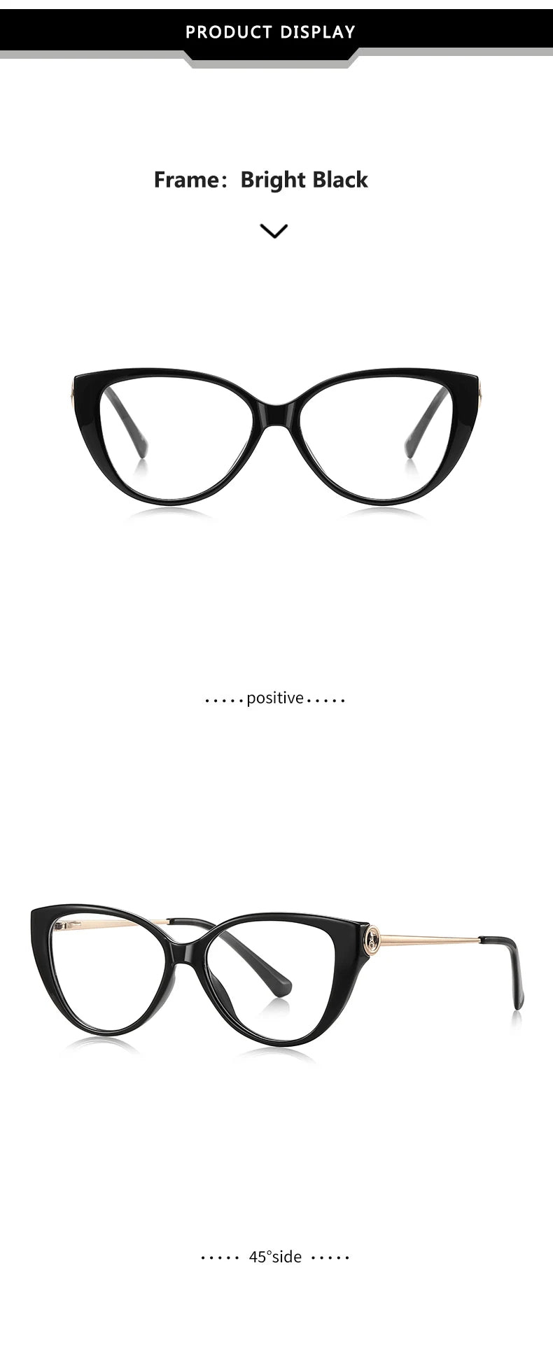 Fashionable Women's Spring Cat Eye Prescription Glasses 2026