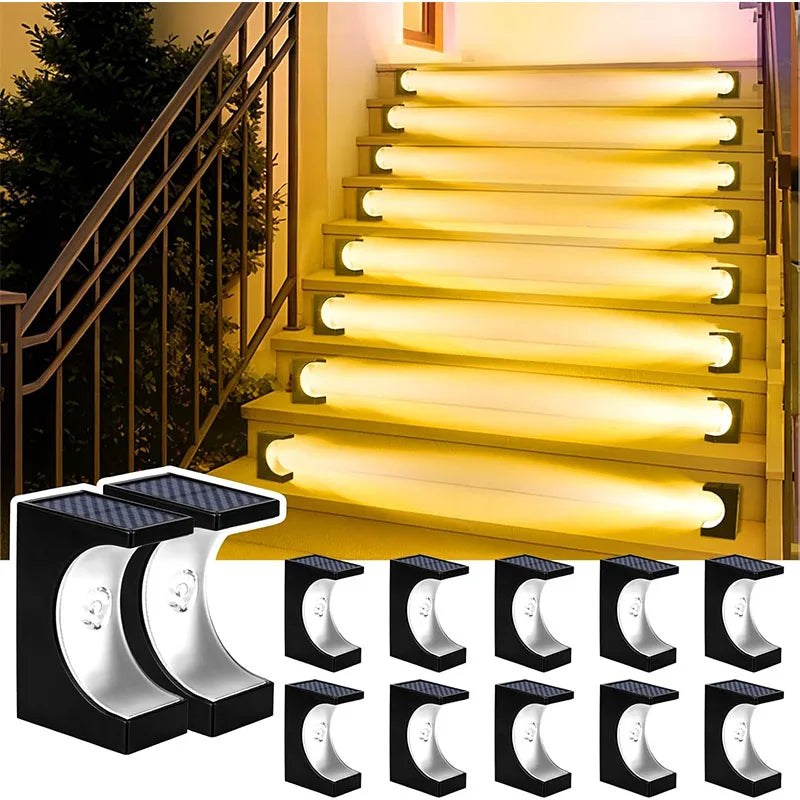 Solar-Powered LED Step Lights | Outdoor Sensor Lighting Solutions