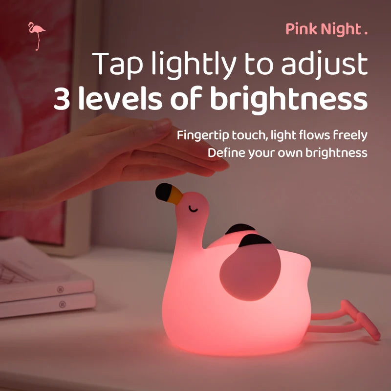 Lámpara de Mesa LED de Animales Kawaii | Luz Nocturna Divertida y Segura para Niños