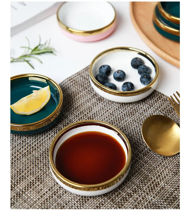 Elegant Ceramic Small Dishes for Sauces | Perfect Dining Accessory