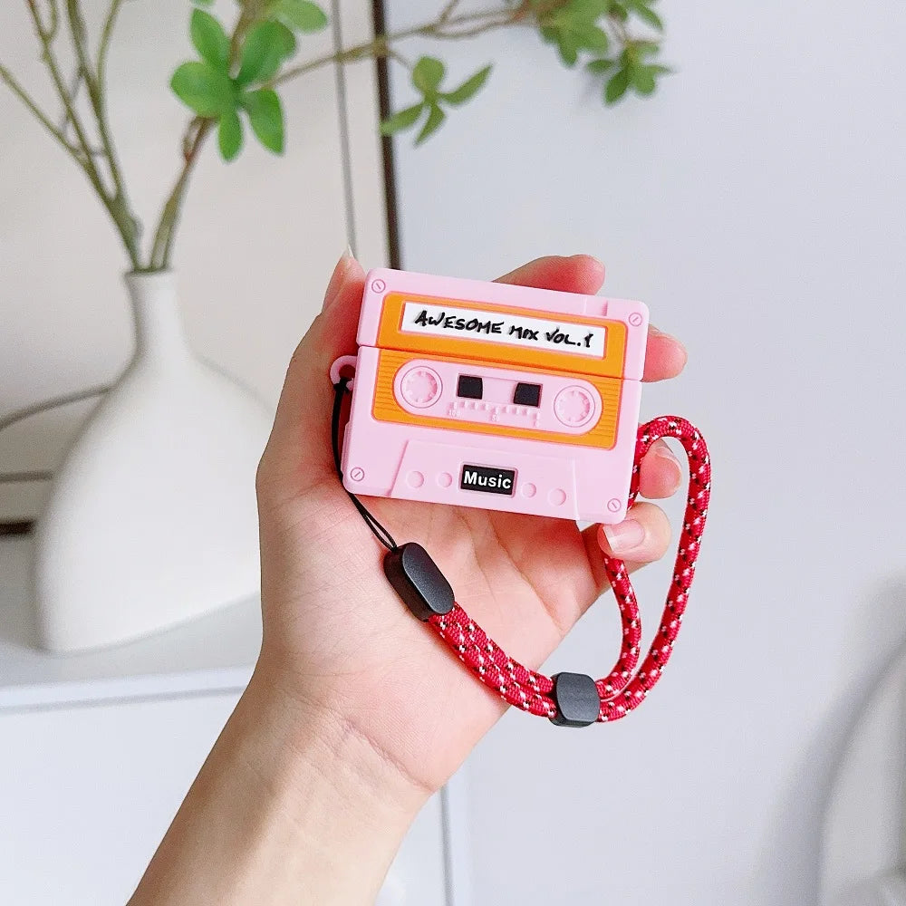 Funny Classic Tape Style Protective Case for AirPods Pro 2