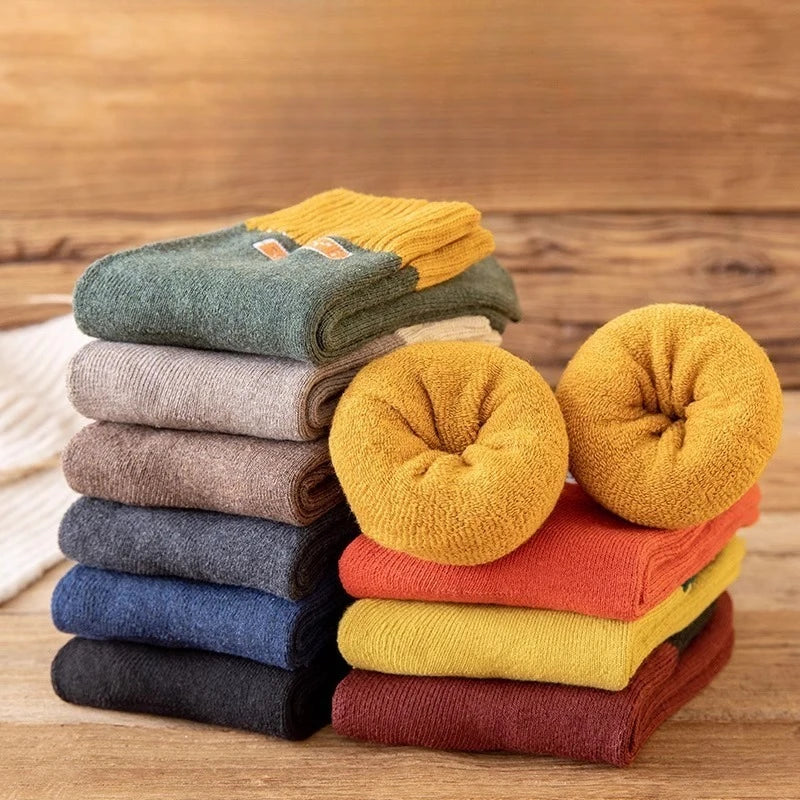 Men's Plush Thick Winter Socks | Cozy Warm Anti-Odor Footwear